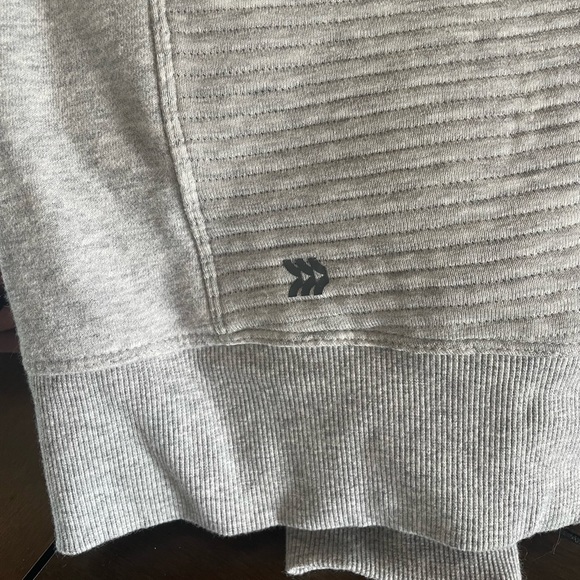 light Grey ribbed pullover, All In Motion, size M - Picture 4 of 5